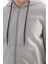 Açık Gri Erkek Eşofman Takımı Kapüşonlu Kışlık Iç Detayı Kuzu Görünümlü 3