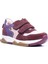 Hakiki Deri Bordo Pembe Metal Detaylı Kız Çocuk Sneakers Ayakkabı 1