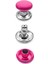 5 mm 00 No Fuşya Pembe Renkli 30 Adet Perçin Rivet 2