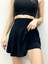 Siyah Yüksek Bel Şortlu Etek Bikini Altı Mayo Etek Kadın Mayo Esnek Kısa Etek Plaj & Spor Şort Etek 1