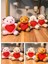 4 Adet Mini Lüx Ayıcık Kalpli Love Yazılı Hediyelik Ayıcık 11 cm x 9 cm 1