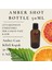 6 Adet Detox Şişesi Ginger Shot Amber Cam Çok Amaçlı 50ML 1