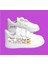 Kuromici Tatil Arkadaşları Baskılı Beyaz Bantlı Çocuk Spor Ayakkabı Sneaker 1