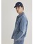 Drake Classic Denim Puslu Indigo Mavi Jean Ceket 010143-89136 1