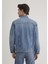 Drake Classic Denim Puslu Indigo Mavi Jean Ceket 010143-89136 4