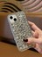 Apple iPhone 13 ve 14 Uyumlu Lüks Gümüş Kristal Taşlı Kılıf 1