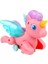 Sevimli Pony At Ipli Çekmeli Pilli Işıklı Unicorn Çekbırak Unicorn Pony - Pembe 1