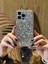 Apple iPhone 13 Pro Max Uyumlu Lüks Gümüş Kristal Taşlı Kılıf 1