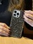 Apple iPhone 15 Pro Max Uyumlu Lüks Siyah Kristal Taşlı Kılıf 3