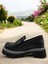 D25YA-3855 Siyah Kadın Loafer Deri Tam Ortopedik Casual Günlük Ayakkabı 3