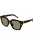 Saint Laurent Paris SL M143 003 51-23 Kadın Güneş Gözlüğü – Kahverengi Asetat Çerçeve, Yeşil Mat Cam, UV400 1