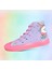 Lila Pembe Taban Unicorn Baskılı Çocuk Spor Ayakkabı Sneaker 1