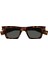 Saint Laurent Paris SL719 003 47-22 Kadın Güneş Gözlüğü – Kahverengi Asetat Çerçeve, Füme Mat Cam, UV400 3
