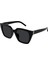 Saint Laurent Paris SL M143 001 51-23 Kadın Güneş Gözlüğü – Siyah Asetat Çerçeve, Füme Mat Cam, UV400 2