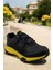 101 24807 Emery Siyah Sarı Sneaker Tam Ortopedik Erkek Günlük Spor Ayakkabı 1