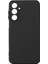 Samsung Galaxy A16 Kılıf Mat Esnek Biye Silikon Kılıf-Siyah + Cam Ekran Koruyucu 1