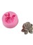 Yapraklı Gül Çiçek 6,4cm Silikon Kalıp K-066 2