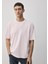Pembe Tişört Loose Fit / Bol Rahat Kesim 0612494-70989 1