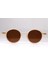 Cısse Eyewear CS23116 Kadın Güneş Gözlüğü Kemik Renk Yuvarlak Çerçeve Kahverengi Cam UV400 1