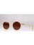 Cısse Eyewear CS23116 Kadın Güneş Gözlüğü Kemik Renk Yuvarlak Çerçeve Kahverengi Cam UV400 2