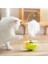 Kedi Otlu Hacı Yatmaz Kedi Oyuncağı Hareketli Devrilmez Peluş Tüylü Zilli Kedi Oyun Topu Oyuncak 5
