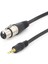 ST-032 3 Pin Dişi Xlr- 3.5mm Mini Stereo Ses Kablosu Çevirici Adaptör 40 cm 2