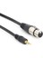 ST-032 3 Pin Dişi Xlr- 3.5mm Mini Stereo Ses Kablosu Çevirici Adaptör 40 cm 3