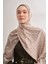 Monogram Desen Ithal Vual Şal - Nude 3