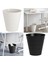 2 Adet Çöp Kovası 28 x 28 cm Ikea 2'li Çöp Kutusu Seti Plastik Kova Seti Hacim: 10 Litre Siyah-Beyaz 1