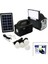 3ın1 - Solar 2in1 Sabit+Oynar Başlı El Feneri - Radyo - Mp3 Bluetooth - Usb/ Tf Port - 4 Parça Ampul Kablolu - Powerbank (4881) 1
