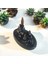 Himalaya Geri Akış Tütsülük 14 x 8 cm Oval Siyah El Yapımı Dekoratif Tütsülük 3