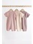 Pamuklu Pastel Renkler 3’lü Romper Set 2