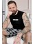 Siyah Superman Baskılı Sıfır Kol Şortlu Erkek Pijama Takımı 1