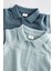 Pamuklu Mavi Polo Yaka 2’li Romper Set 4