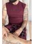 Bordo Original Baskılı Sıfır Kol Şortlu Erkek Pijama Takımı 4