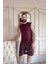 Bordo Original Baskılı Sıfır Kol Şortlu Erkek Pijama Takımı 5