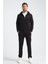 Siyah Erkek Eşofman Takımı Mevsimlik Luxe Kalite Pamuklu 2