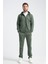 Haki Erkek Eşofman Takımı Mevsimlik Luxe Kalite Pamuklu 4