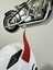 Motor & Motosiklet Kırmızı Kask Dış Aksesuar Ejderha Boynuzu 3