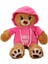 Kapşonlu Peluş Ayı 30 Cm. 4