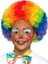 Rengarenk Kıvırcık Afro Peruk Bonus Saç 120 gr 1