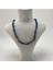 Sertifikalı Lapis Lazuli Doğal Taş 6mm Makrome Kolye 45 cm- 55 cm Ayarlanabilir Ölçü 2