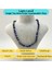 Sertifikalı Lapis Lazuli Doğal Taş 6mm Makrome Kolye 45 cm- 55 cm Ayarlanabilir Ölçü 5