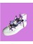 Beyaz Keten Bağcık Kuromici Detay Yandan Daire Işıklı Çocuk Spor Ayakkabı Sneaker 1