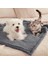 Kedi Köpek Battaniyesi Premium Peluş Evcil Hayvan Uyku Battaniyesi Yıkanabilir Gri 2