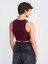 20820 Dikiş Efektli Crop Top-Siyah 2