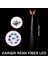 LED Fiber Optik Işıklı Kelebek Saç Klipsi 1 Adet 4