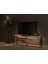 Lotus LED Işıklı Özel Tasarım Metal Ayaklı Minifiksli Tv Ünitesi - Tv Sehpası 140 cm 3