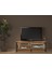 Lotus LED Işıklı Özel Tasarım Metal Ayaklı Minifiksli Tv Ünitesi - Tv Sehpası 140 cm 5