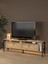 Roma LED Işıklı Özel Tasarım Metal Ayaklı Minifiksli Tv Ünitesi - Tv Sehpası 160 cm 1